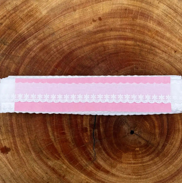 Bordado Inglês 100% algodão Branco - Largura: 2,8 centímetros